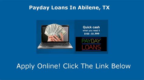 Loans In Abilene Texas